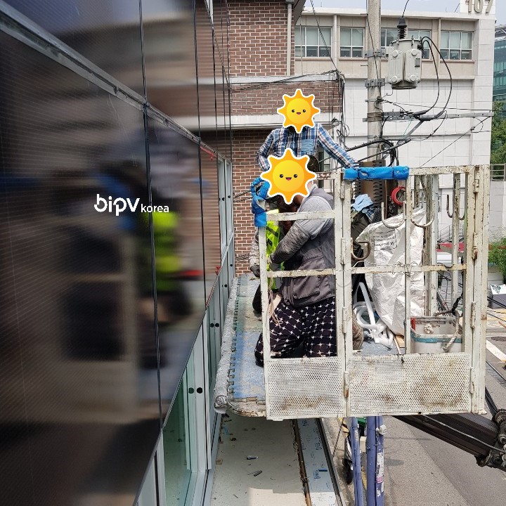 서울시 흑석동 중앙대 창업센터_외벽 BIPV 시공 [첨부 이미지1]